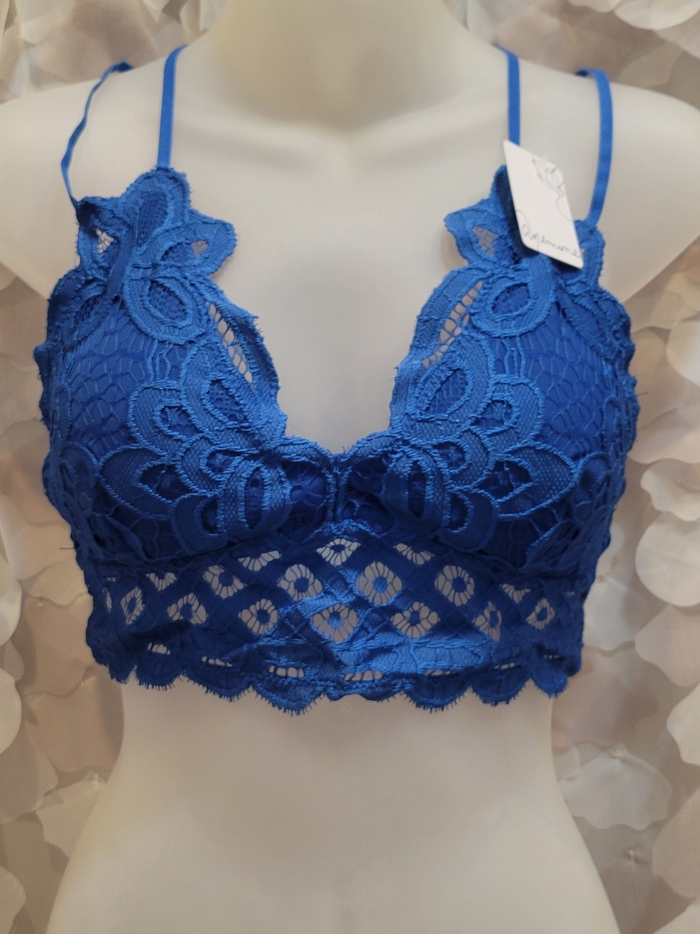 Anemone Royal Blue Lace Bralette